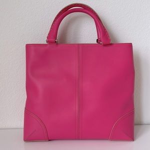 Ann Taylor leather tote bag